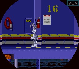 Menu screen of the game Bugs Bunny - Rabbit Rampage on Nintendo Super NES