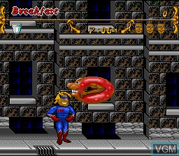 Menu screen of the game Captain Novolin on Nintendo Super NES