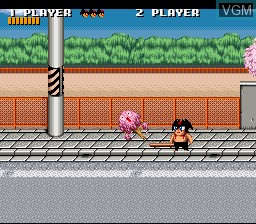 Menu screen of the game CB Chara Wars - Ushinawareta Gag on Nintendo Super NES