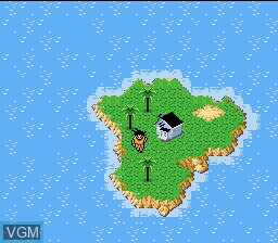 Menu screen of the game Dragon Ball Z - Super Saiya Densetsu on Nintendo Super NES