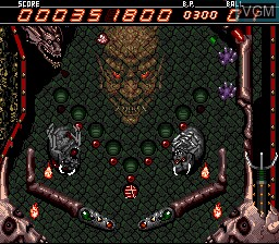 Menu screen of the game Naxat Super Pinball - Jaki Hakai on Nintendo Super NES