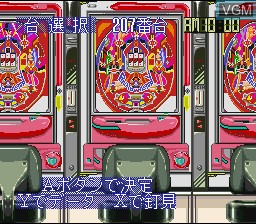 Menu screen of the game Kyouraku - Sanyo - Toyomaru Parlor! Parlor! 3 on Nintendo Super NES