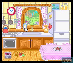 Menu screen of the game Motoko-chan no Wonder Kitchen on Nintendo Super NES