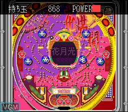 Menu screen of the game Nishijin Pachinko Monogatari on Nintendo Super NES