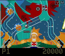 Menu screen of the game Pinball Fantasies on Nintendo Super NES
