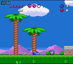 Menu screen of the game Smart Ball on Nintendo Super NES