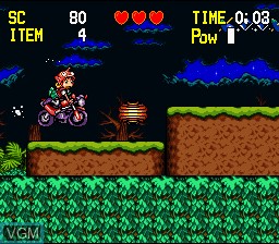 Menu screen of the game Yokai Buster - Ruka no Daibouken on Nintendo Super NES