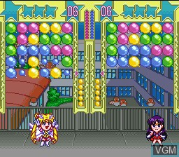 In-game screen of the game Bishoujo Senshi Sailor Moon - Sailor Stars Fuwa Fuwa Panic 2 on Nintendo Super NES