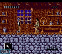 In-game screen of the game Bram Stoker's Dracula on Nintendo Super NES