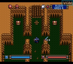 In-game screen of the game Brandish on Nintendo Super NES