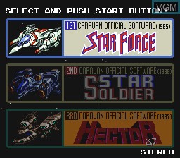 In-game screen of the game Caravan Shooting Collection on Nintendo Super NES