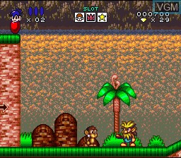 In-game screen of the game Congo's Caper on Nintendo Super NES