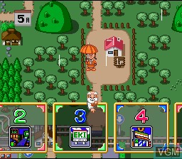 In-game screen of the game Daibakushou - Jinsei Gekijou - DokiDoki Seishun Hen on Nintendo Super NES