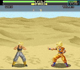 In-game screen of the game Dragon Ball Z - Super Butouden 2 on Nintendo Super NES