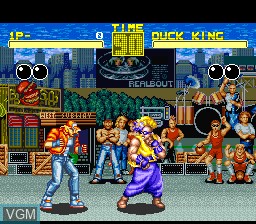 In-game screen of the game Fatal Fury on Nintendo Super NES