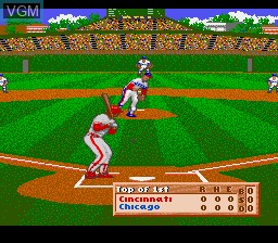 In-game screen of the game Hardball III on Nintendo Super NES