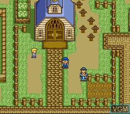 In-game screen of the game Harvest Moon on Nintendo Super NES