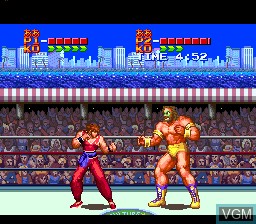 In-game screen of the game Hiryu no Ken S - Hyper Version on Nintendo Super NES