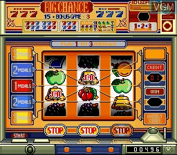 In-game screen of the game Hisshou 777 Fighter 2 - Pachi Slot Hi Jouhou on Nintendo Super NES