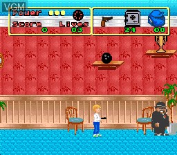 In-game screen of the game Home Alone on Nintendo Super NES
