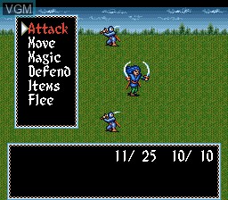 In-game screen of the game Inindo - Way of the Ninja on Nintendo Super NES
