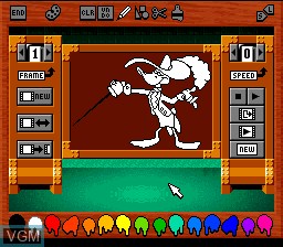 In-game screen of the game ACME Animation Factory on Nintendo Super NES