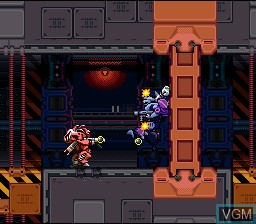 In-game screen of the game Metal Warriors on Nintendo Super NES