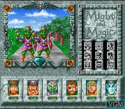 In-game screen of the game Might and Magic III - Isles of Terra on Nintendo Super NES