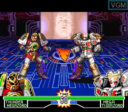 In-game screen of the game Mighty Morphin Power Rangers - The Fighting Edition on Nintendo Super NES