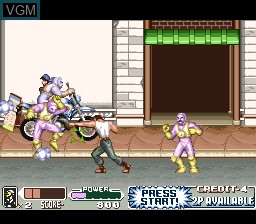 In-game screen of the game Mighty Morphin Power Rangers - The Movie on Nintendo Super NES