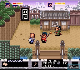 In-game screen of the game Legend of the Mystical Ninja, The on Nintendo Super NES