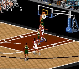 In-game screen of the game NBA Live 97 on Nintendo Super NES