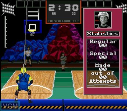 In-game screen of the game Nickelodeon GUTS on Nintendo Super NES
