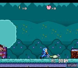 In-game screen of the game Nintama Rantarou 2 on Nintendo Super NES
