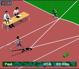 In-game screen of the game Olympic Summer Games - Atlanta 1996 on Nintendo Super NES