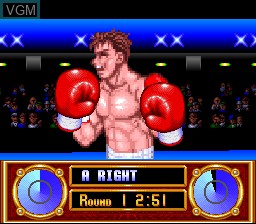 In-game screen of the game Onizuka Katsuya Super Virtual Boxing on Nintendo Super NES