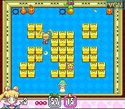 In-game screen of the game Panic in Nakayoshi World on Nintendo Super NES