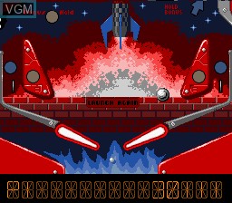 In-game screen of the game Pinball Dreams on Nintendo Super NES