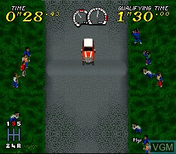 In-game screen of the game Power Drive on Nintendo Super NES