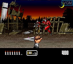 In-game screen of the game Shien - The Blade Chaser on Nintendo Super NES