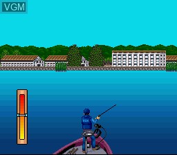 In-game screen of the game Shimono Masaki no Fishing to Bassing on Nintendo Super NES