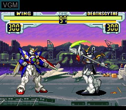 In-game screen of the game Shin Kidou Senki Gundam W - Endless Duel on Nintendo Super NES