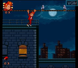 In-game screen of the game Spirou on Nintendo Super NES