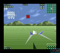 In-game screen of the game Star Fox 2 on Nintendo Super NES