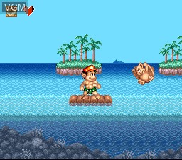 In-game screen of the game Super Adventure Island II on Nintendo Super NES