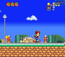 In-game screen of the game Super Back to the Future Part II on Nintendo Super NES