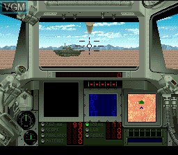 In-game screen of the game Super Battletank 2 on Nintendo Super NES
