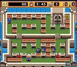 In-game screen of the game Super Bomberman 2 on Nintendo Super NES