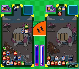 In-game screen of the game Super Bomberman - Panic Bomber W on Nintendo Super NES
