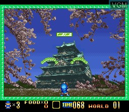 In-game screen of the game Super Buster Bros. on Nintendo Super NES